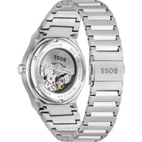Hugo Boss Candor Automatic Black Dial Silver Steel Strap Watch for Men - 1514117 Authentic Buy Shop Now