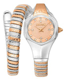 Just Cavalli Amalfi Rose Gold Dial Two Tone Steel Strap Watch for Women - JC1L270M0065