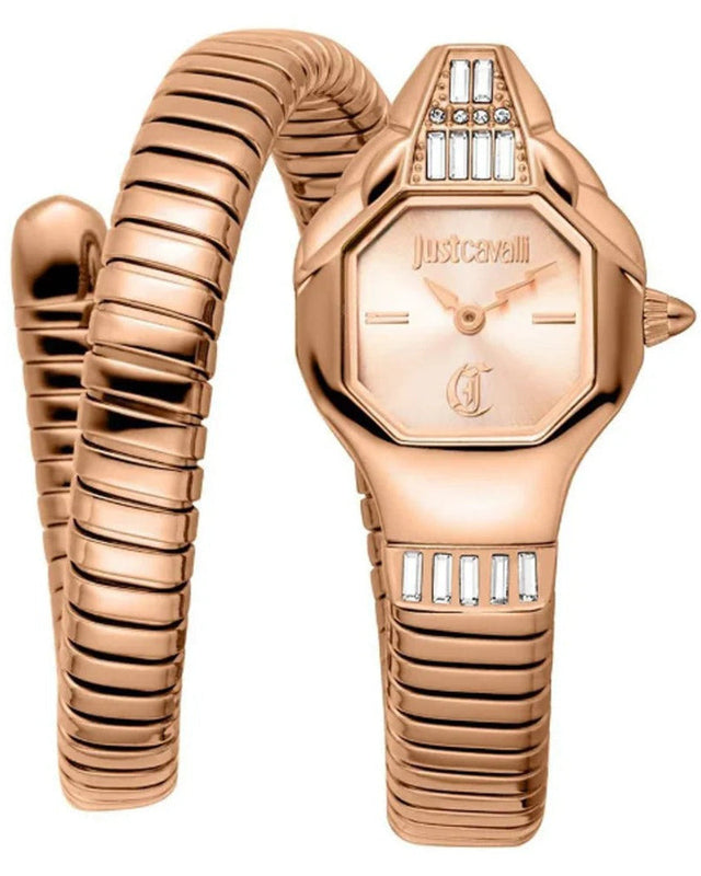 Just Cavalli Brillante Rose Gold Dial Rose Gold Steel Strap Watch for Women - JC1L326M0045 Authentic Buy Shop Now