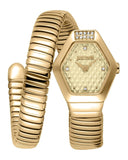 Just Cavalli Splora Gold Dial Gold Steel Strap Watch for Women - JC1L394M0025 Authentic Buy Shop Now
