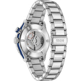 Hugo Boss Bossmatic Automatic Blue Dial Silver Steel Strap Watch for Men - 1514177 Authentic Buy Shop Now