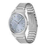 Hugo Boss Candor Automatic Ice Blue Dial Silver Steel Strap Watch for Men - 1514118 Authentic Buy Shop Now
