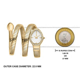 Just Cavalli Carezza Silver Dial Gold Steel Strap Watch for Women - JC1L372M0025 Authentic Buy Shop Now