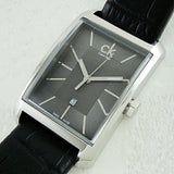 Calvin Klein Window Black Dial Black Leather Strap Watch for Men - K2M23107 Buy Now By Calvin Klein