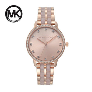 Michael Kors Melissa Analog Rose Gold Dial Rose Gold Steel Strap Watch For Women - MK4396 Buy Now By Michael Kors