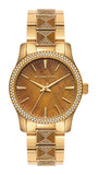 Michael Kors Runway Three Hand Brown Dial Two Tone Steel Strap Watch For Women - MK7389 Buy Now By Michael Kors
