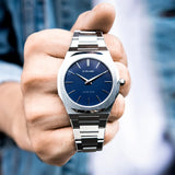 D1 Milano Ultra Thin Blue Dial Silver Steel Watch for Men - D1-UTBJ03 Authentic Buy Shop Now