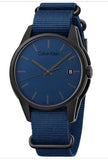 Calvin Klein Tone Blue Dial Blue NATO Strap Watch for Men - K7K514VN Buy Now By Calvin Klein