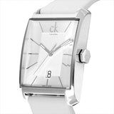 Calvin Klein Window White Dial White Leather Strap Watch for Men - K2M21120 Buy Now By Calvin Klein