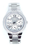 Guess Viva Quartz Silver Dial Silver Steel Strap Watch For Women - W0111l1 Buy Now By Guess