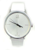 Calvin Klein Accent White Dial White Leather Strap Watch for Women - K2Y2Y1K6 Buy Now By Calvin Klein