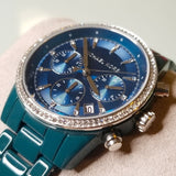 Michael Kors Bradshaw Chronograph Blue Dial Blue Steel Strap Watch For Men - MK6722 Buy Now By Michael Kors