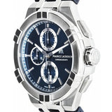 Maurice Lacroix Aikon Chronograph Blue Dial Blue Leather Strap Watch for Men - AI1018-SS001-430-1 Buy Now By Maurice Lacroix
