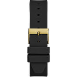 Guess Fame Quartz Gold Dial Black Leather Strap Watch For Women - GW0548L3 Buy Now By Guess