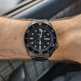 Seiko 5 Sports Automatic Black Dial Black Steel Strap Watch For Men - SRPD65K1 Buy Now By Seiko