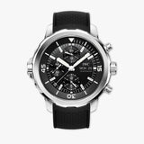 IWC Aquatimer Chronograph Black Dial Black Leather Strap Watch for Men - IW376803 Buy Now By IWC
