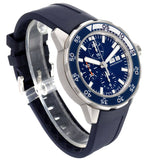 IWC Aquatimer Chronograph Blue Dial Blue Rubber Strap Watch for Men - IW376711 Buy Now By IWC