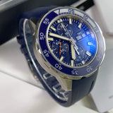 IWC Aquatimer Chronograph Blue Dial Blue Rubber Strap Watch for Men - IW376711 Buy Now By IWC