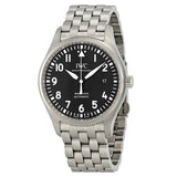 IWC Pilot’s Watch Mark XVIII Black Dial Silver Steel Strap Watch for Men - IW327015 Buy Now By IWC