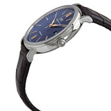 IWC Portofino Automatic Blue Dial Black Leather Strap Watch for Men - IW356523 Buy Now By IWC