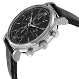 IWC Portofino Chronograph Black Dial Black Leather Strap Watch for Men - IW391008 Buy Now By IWC