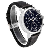 IWC Portofino Chronograph Black Dial Black Leather Strap Watch for Men - IW391008 Buy Now By IWC