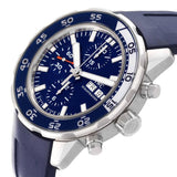 IWC Aquatimer Chronograph Blue Dial Blue Rubber Strap Watch for Men - IW376711 Buy Now By IWC