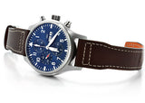 IWC Pilots Watch Mark XVII Edition Le Petit Prince Blue Dial Brown Leather Strap Watch for Men - IW326506 Buy Now By IWC