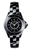 Chanel J12 Diamonds Black Dial Black Steel Strap Watch for Women - J12 H2569 Buy Now By Chanel