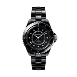 Chanel J12 Quartz Diamonds Black Dial Black Steel Strap Watch for Women - J12 H5701 Buy Now By Chanel