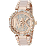 Michael Kors Parker Pink Dial Pink Steel Strap Watch for Women - MK6176 Buy Now By Michael Kors