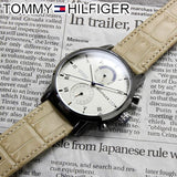 Tommy Hilfiger Kane White Dial Beige Leather Strap Watch for Men - 1710399 Buy Now By Tommy Hilfiger