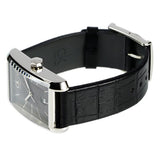 Calvin Klein Window Black Dial Black Leather Strap Watch for Men - K2M21107 Buy Now By Calvin Klein