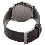 Calvin Klein Minimal Grey Dial Black Leather Strap Watch for Men - K3M221C3 Buy Now By Calvin Klein
