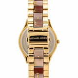 Michael Kors Slim Runway Gold Dial Two Tone Steel Strap Watch for Women - MK4300 Buy Now By Michael Kors