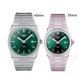 Tissot PRX Quartz Green Dial Steel Silver Steel Strap Watch for Men - T137.410.11.081.00 Buy Now By Tissot