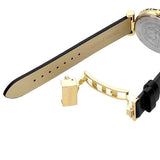 Versace Palazzo Empire Greca Black Dial Black Leather Strap Watch for Women - VEDV00119 Buy Now By Versace