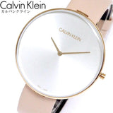Calvin Klein Full Moon Silver Dial Pink Leather Stap Watch for Women - K8Y236Z6 Buy Now By Calvin Klein