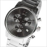 Calvin Klein City Chronograph Black Dial Silver Steel Strap Watch for Men - K2G27143 Buy Now By Calvin Klein