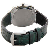 Gucci Grip Quartz Silver Dial Green Leather Strap Watch For Women - YA157404 Buy Now By Gucci