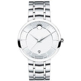 Movado 1881 Automatic Silver Dial Silver Steel Strap Watch for Men - 606915 Buy Now By Movado