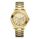 Guess BFF Multifunction Gold Dial Gold Steel Strap Watch for Men - W0231L2 Buy Now By Guess