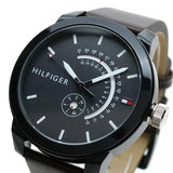 Tommy Hilfiger Denim Black Dial Brown Leather Strap Watch for Men - 1791478 Buy Now By Tommy Hilfiger