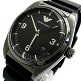 Emporio Armani Franco Black Dial Black Leather Strap Watch For Men - AR0368 Buy Now By Emporio Armani