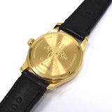 Gucci G Timeless Quartz Black Dial Black Leather Strap Watch For Women - YA126581A Buy Now By Gucci