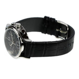 Calvin Klein Skirt Chronograph Black Dial Black Leather Strap Watch for Men - K2U291C1 Buy Now By Calvin Klein