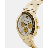 Michael Kors Wyatt Chronograph White Dial Gold Steel Strap Watch For Women - MK5933 Buy Now By Michael Kors