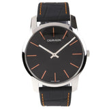 Calvin Klein City Black Dial Black Leather Strap Watch for Men - K2G211C1 Buy Now By Calvin Klein