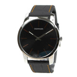 Calvin Klein City Black Dial Black Leather Strap Watch for Men - K2G211C1 Buy Now By Calvin Klein