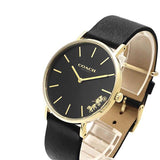 Coach Perry Black Dial Black Leather Strap Watch for Women - 14503333-C Buy Now By Coach